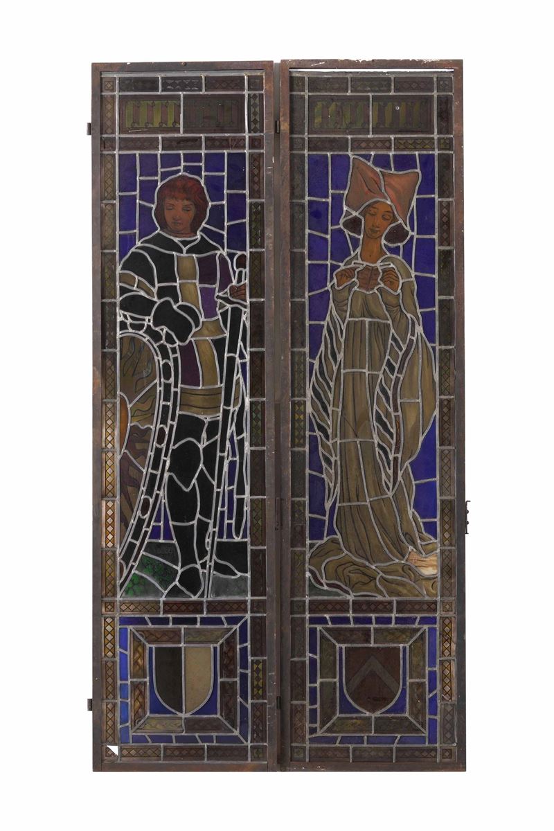 Due vetrate legate a piombo  - Auction Antique - Cambi Casa d'Aste