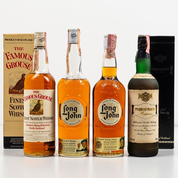 Matthew Gloag & Son, The Famous Grouse Finest Scotch Whisky Long John, Blended Scotch Whisky Special Reserve Twelve Stone Flagons Ltd, Usquaebach Reserve Blanded Scotch Whisky