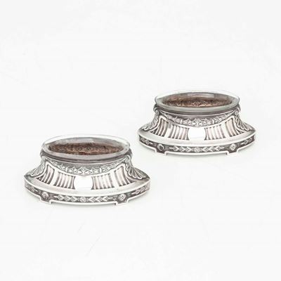 Due Saliere in Argento. Francia XIX-XX Secolo