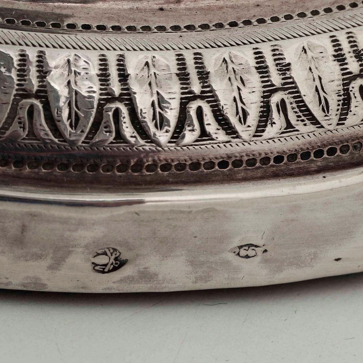 Coppia di Candelieri in Argento, Roma XIX Secolo, Argentiere Angelo Giannotti (1824-1865)