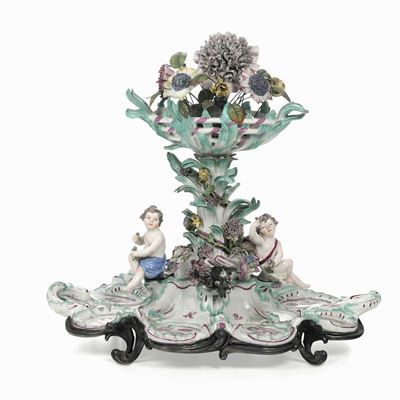 Centrotavola Portaspezie Meissen, 1750 - 1760 Circa