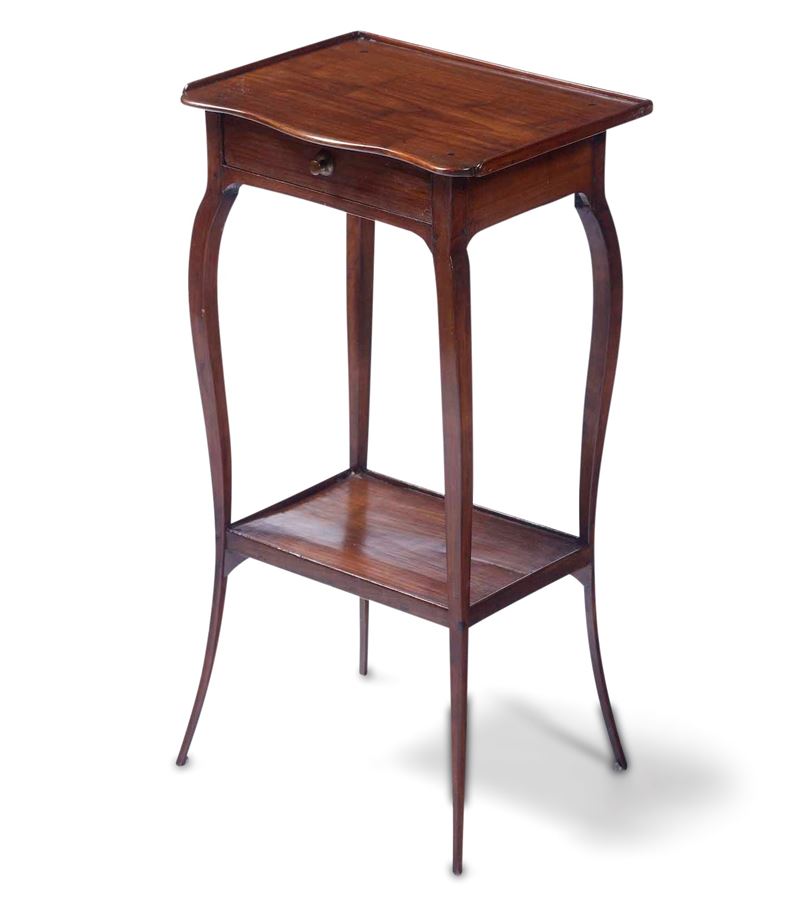 Piccolo tavolino a gamba alta, fine XVIII secolo  - Auction Dimore italiane | Cambi Time - Cambi Casa d'Aste