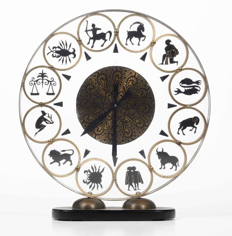Orologio da tavolo "Zodiaco"  - Auction Antique January - Cambi Casa d' [..]