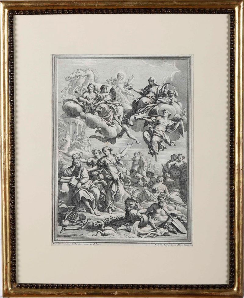 A.D. Gabbiani (1652-1726), incisione Scena Allegorica  - Auction Antique October | Cambi Time - Cambi Casa d'Aste
