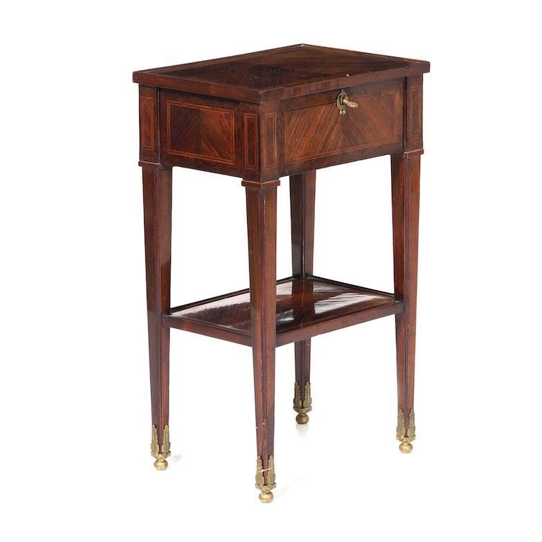 Tavolino lastronato in palissandro e filettato, XVIII-XIX secolo  - Auction Antique October | Cambi Time - Cambi Casa d'Aste