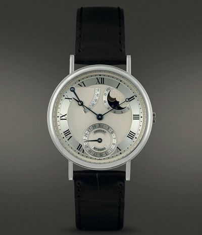 Breguet - Classique Reserve De Marche, Ref 3130 in Oro Bianco 18k, Carica Automatica, Fasi Lunari...