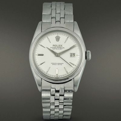 Rolex - Datejust Ref 6604 Cassa in Acciaio con Fondello a Vite, Movimento Automatico, Quadrante B...