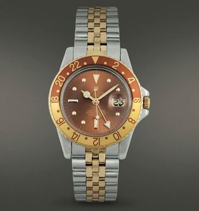 Rolex - Gmt Master Orologio Sportivo a Carica Automatica Acciaio e Oro Giallo 18 Kt con Calendari...