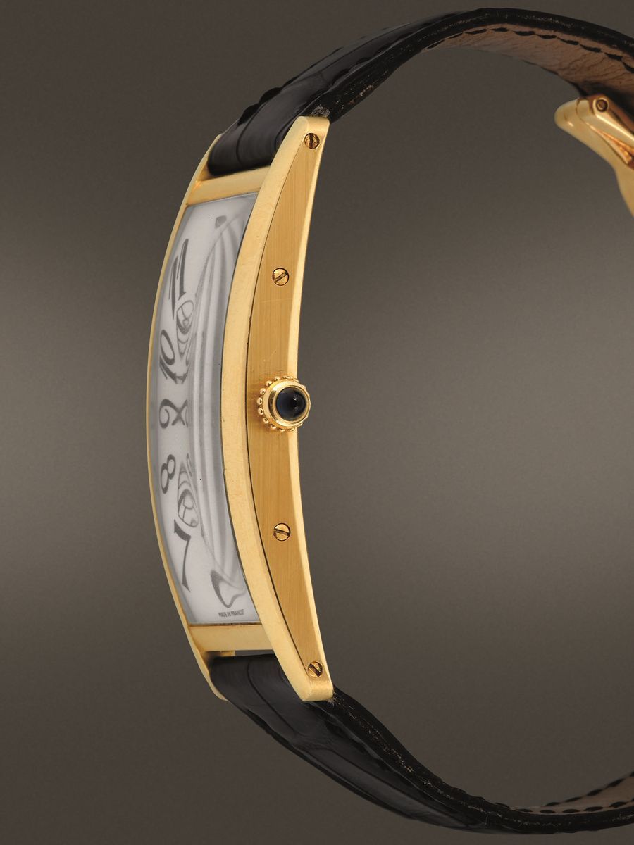Cartier - Tank Cintréeorologio a Carica Manuale Solo Tempo (ore e Minuti) in Oro Giallo 18 Kt.