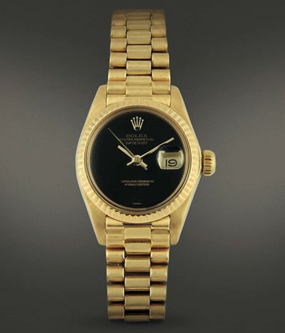 Rolex - Datejust Ladyorologio Elegante a Carica Automatica in Oro Giallo 18 Kt con Secondi al Cen...