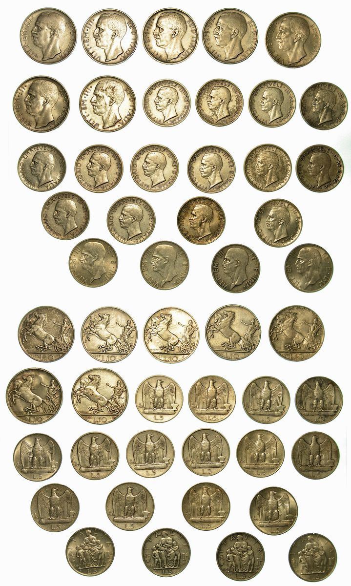REGNO D'ITALIA. Lotto di 25 esemplari.  - Auction Numismatics - Cambi Casa d'Aste
