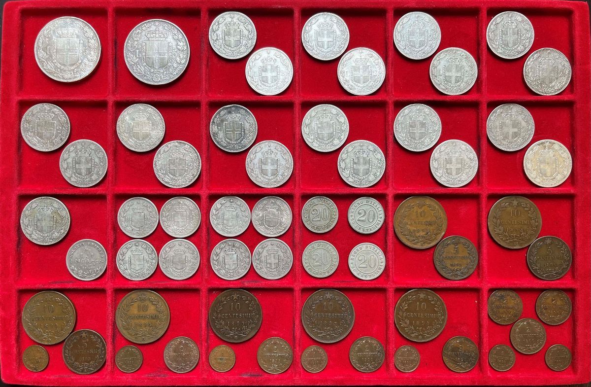 Regno D'italia. Lotto di 60 Monete.