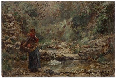 R. W. West Figura Femminile Sotto al Ponte di Alassio
