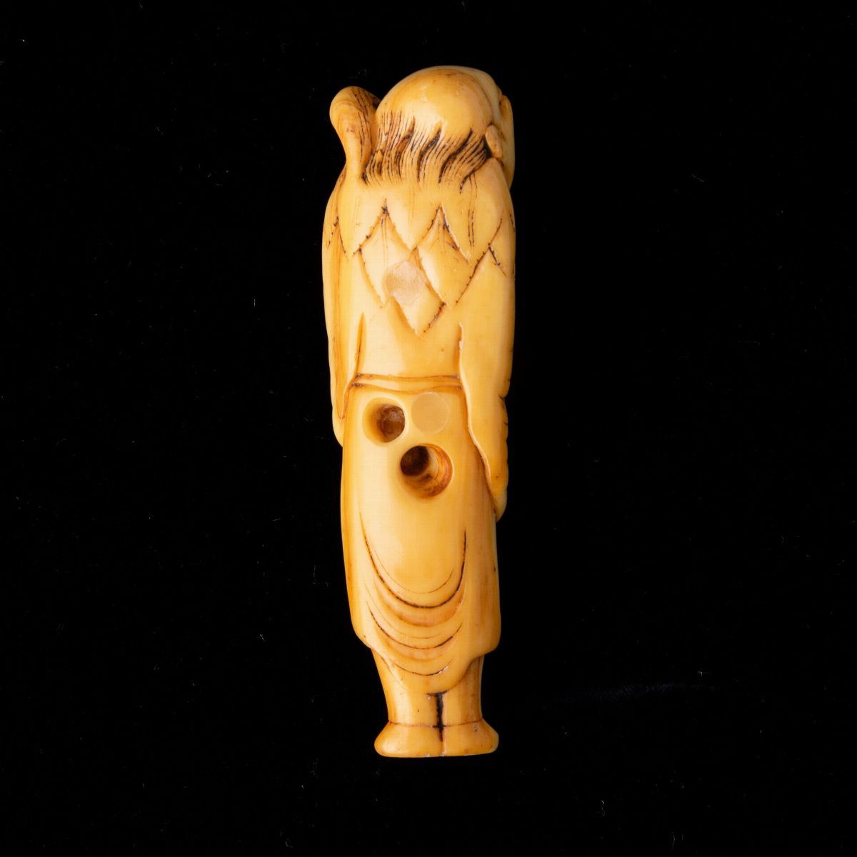 Netsuke Scolpito in Avorio Raffigurante Sennin, Giappone, Fine XIX Secolo