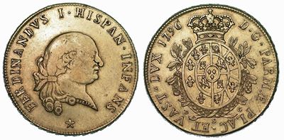 Parma. Ferdinando i di Borbone, 1765-1802. Ducato 1796.