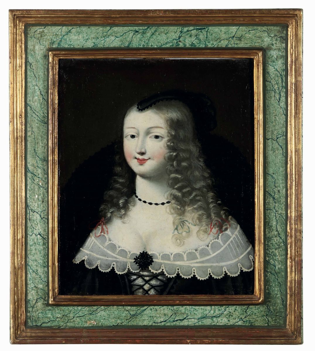Scuola Francese del XVII-XVIII Secolo Ritratti di Nobildonne