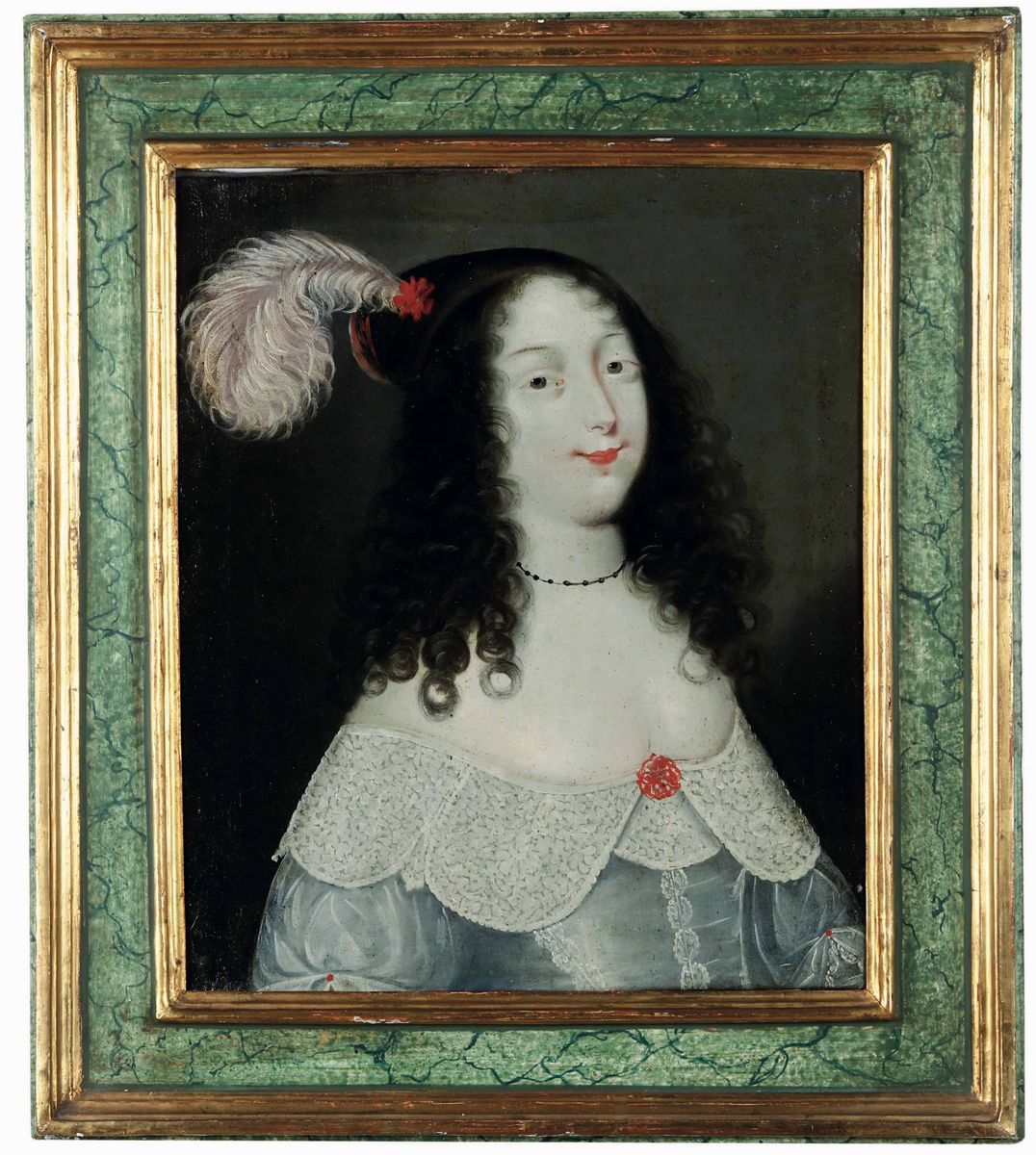 Scuola Francese del XVII-XVIII Secolo Ritratti di Nobildonne
