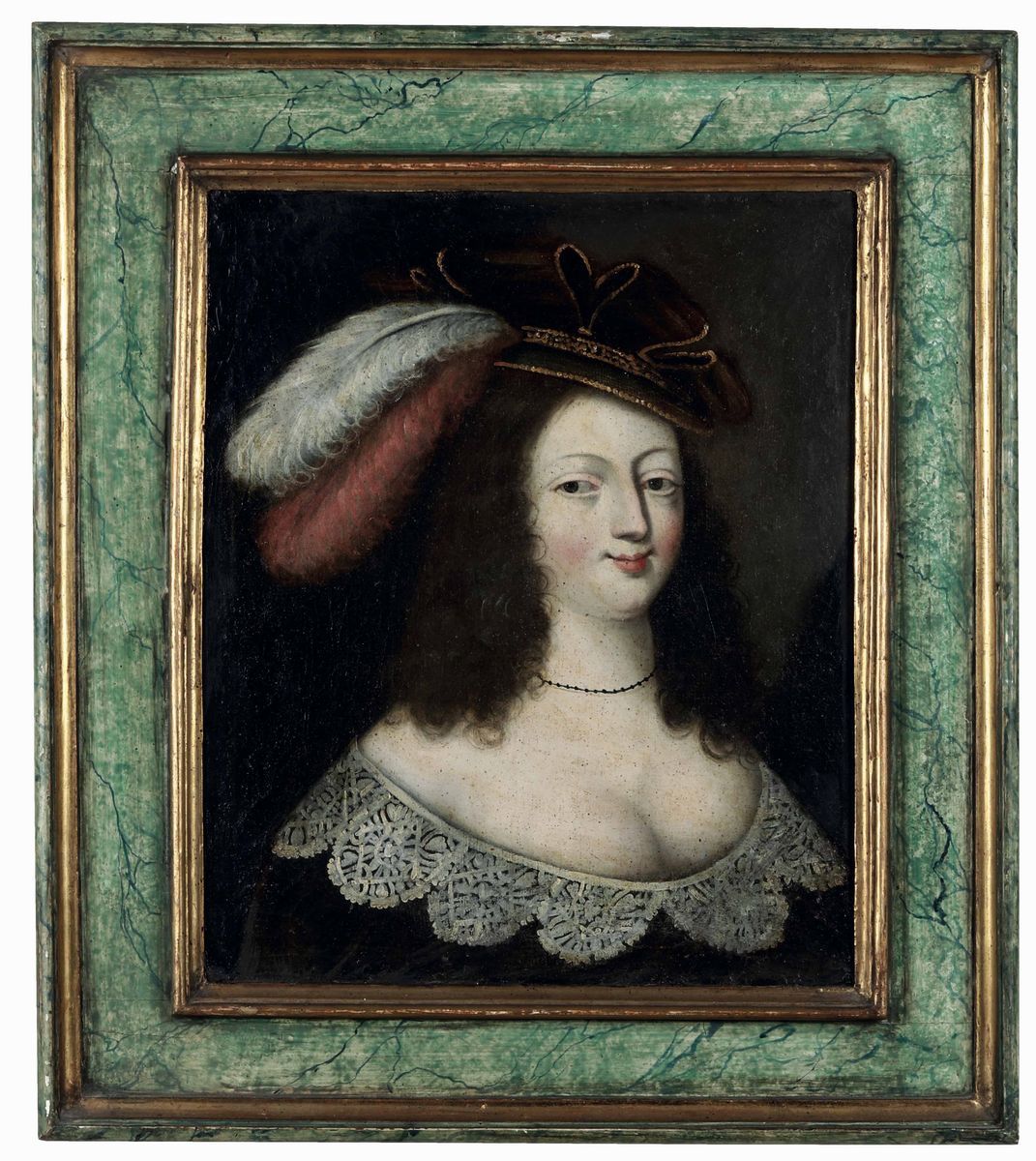 Scuola Francese del XVII-XVIII Secolo Ritratti di Nobildonne