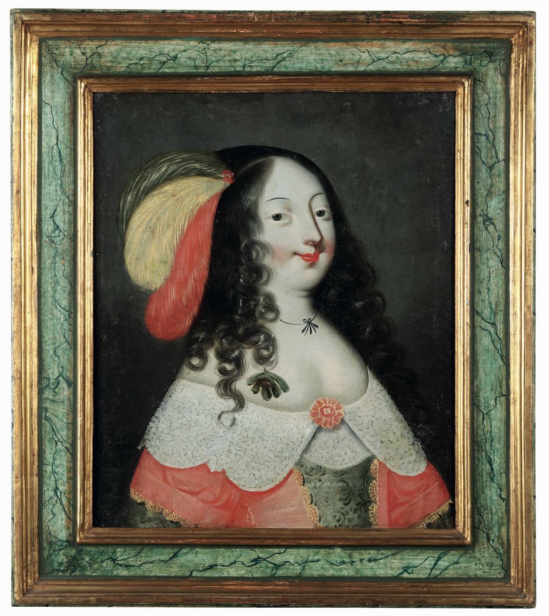 Scuola Francese del XVII-XVIII Secolo Ritratti di Nobildonne