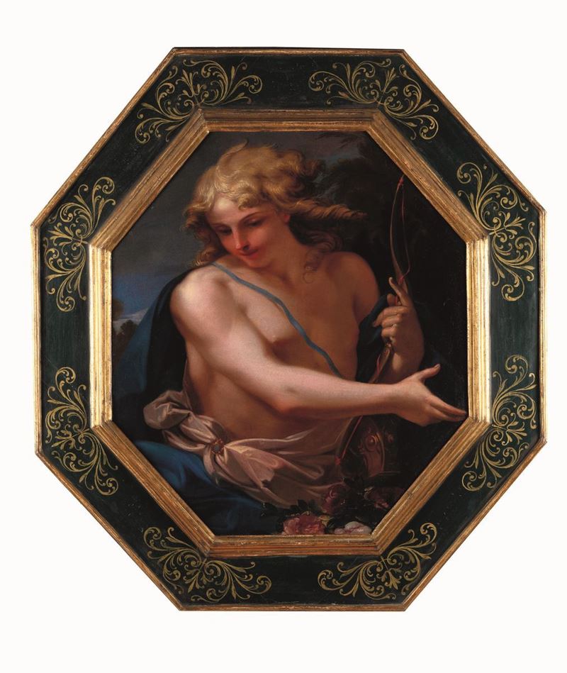 Sebastiano Galeotti : Apollo  - olio su tela ottagonale - Asta Dimore Italiane - Cambi Casa d'Aste