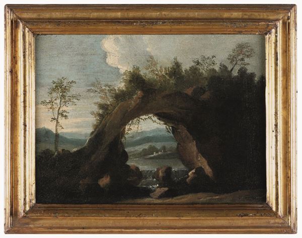 Scuola del XVIII secolo Paesaggi fluviali