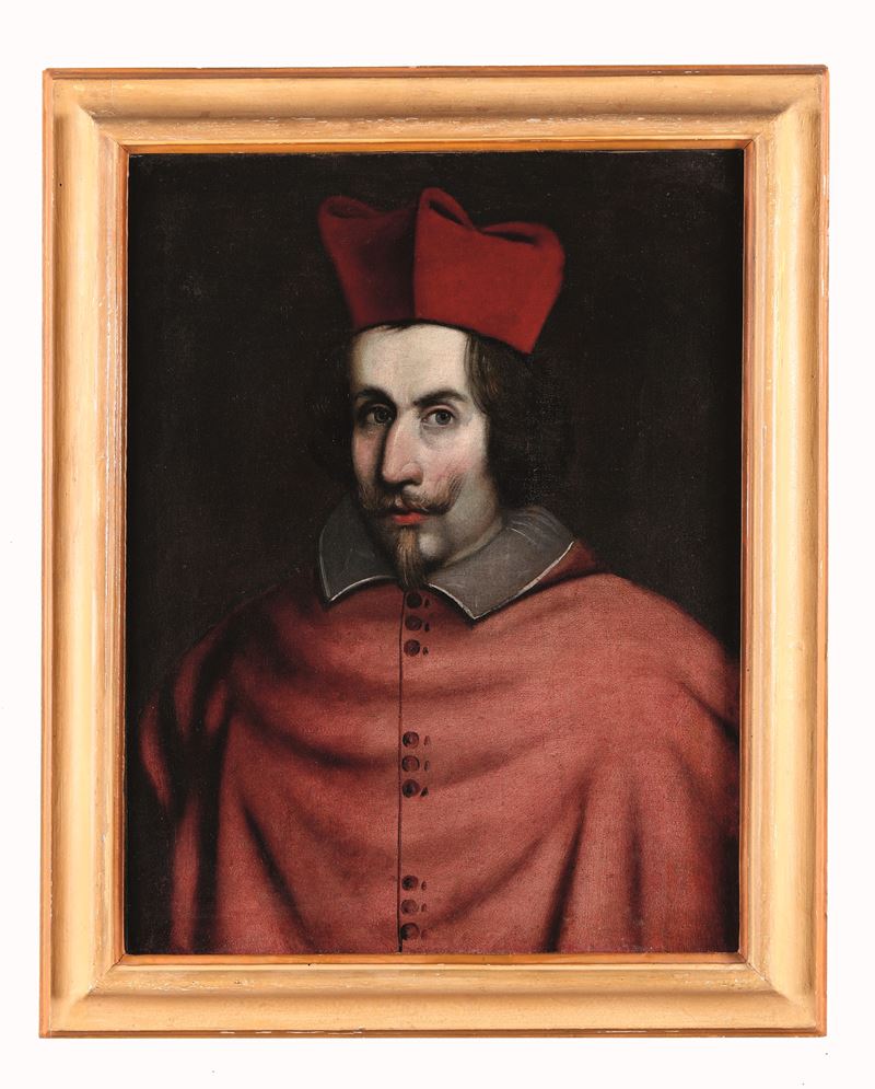 Scuola del XVII secolo Ritratto di cardinale  - olio su tela - Asta Dimore Italiane - Cambi Casa d'Aste