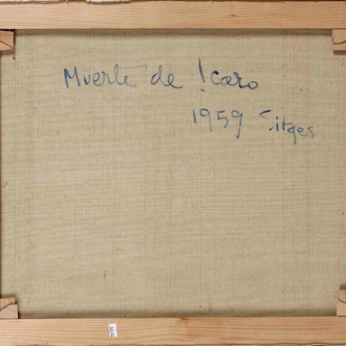 Dipinto Firmato Spagna (?) XX Secolo la Muerte De Icaro, 1959