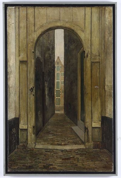 Paul Van Der Ven (1892-1972) Veduta di Citta Fiamminga