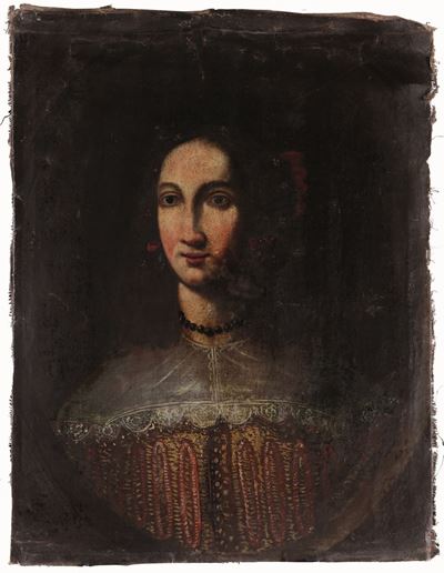 Scuola della Fine del XVII Secolo Ritratti di Coniugi