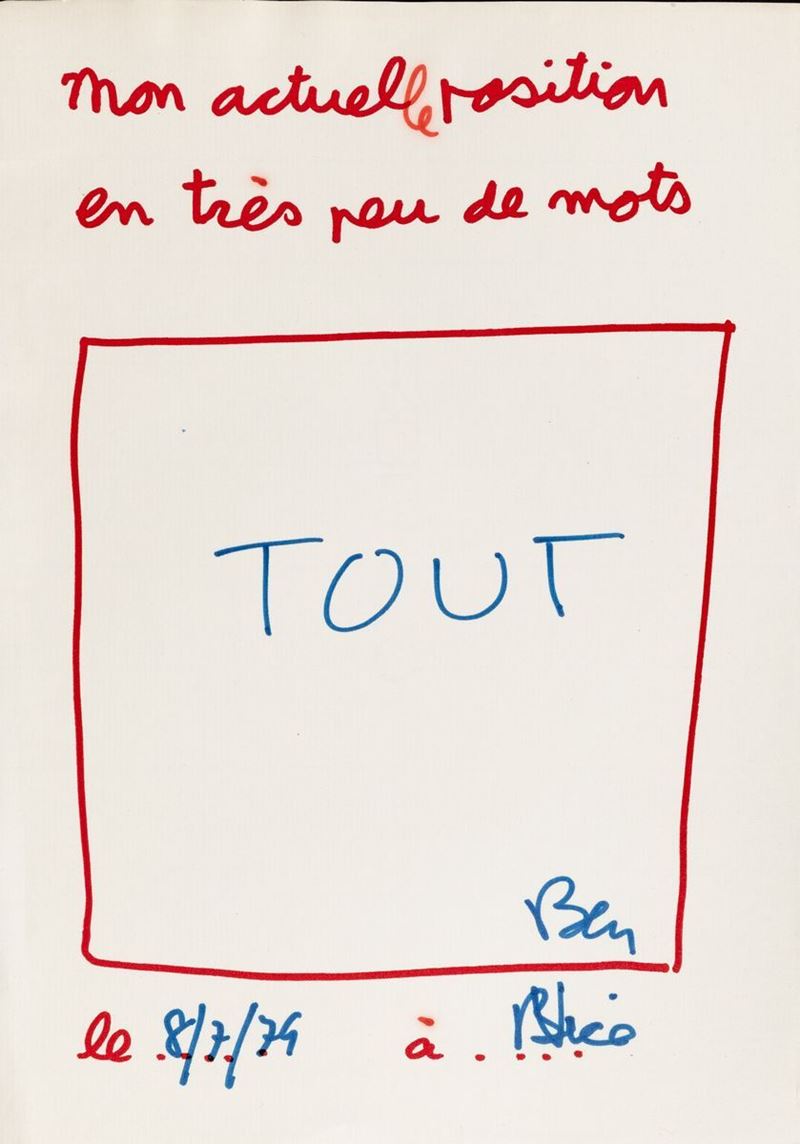 Ben Vautier - Tout
