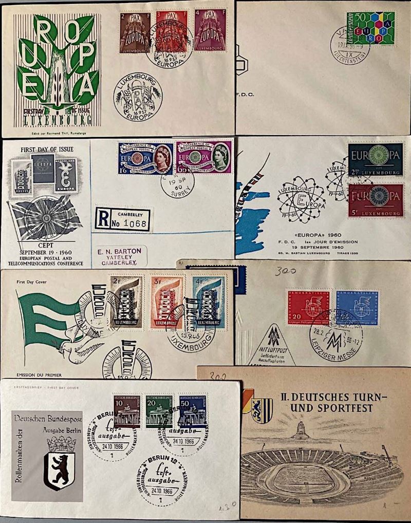 1953/1965, FDC, circa 300 buste.  - Auction Philately and Postal History - Cambi Casa d'Aste
