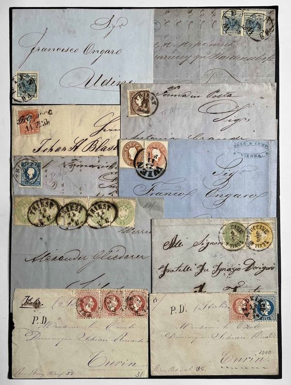 1850/1876, Austria, 79 lettere dalla I alla VI emissione.