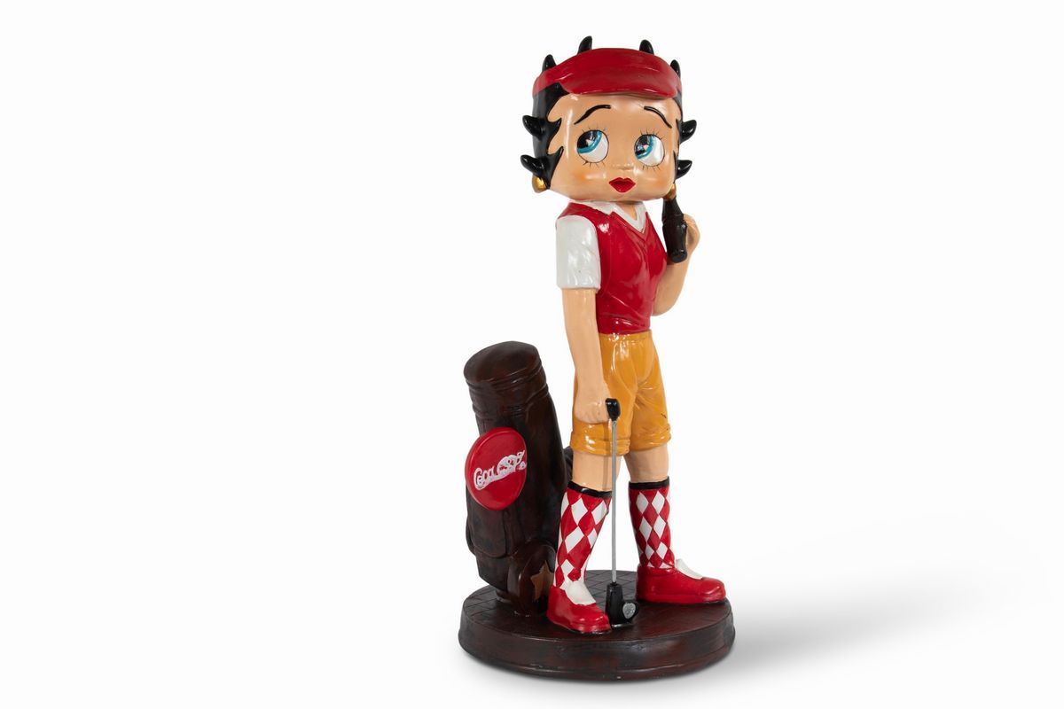 Statua Betty Boop Golfista