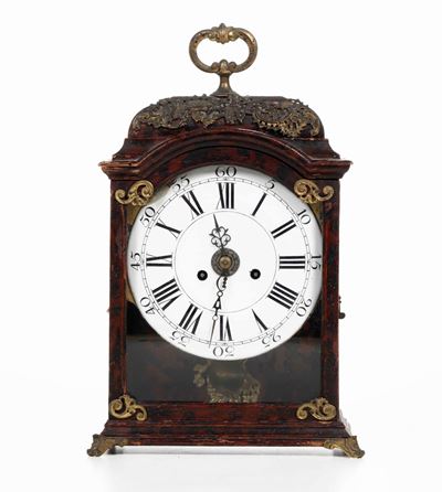 Pendola da Tavolo "neuchateloise", Firmata L.f. Huguenin a la Chaux De Fond, XVIII Secolo