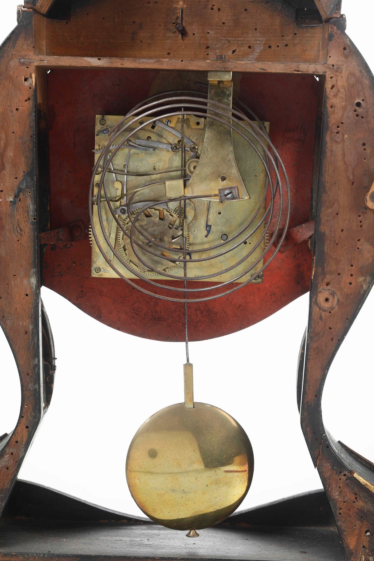 Joseph Piano, Pendola da tavolo tipo Neuchatel, Svizzera, seconda metà del XVIII secolo