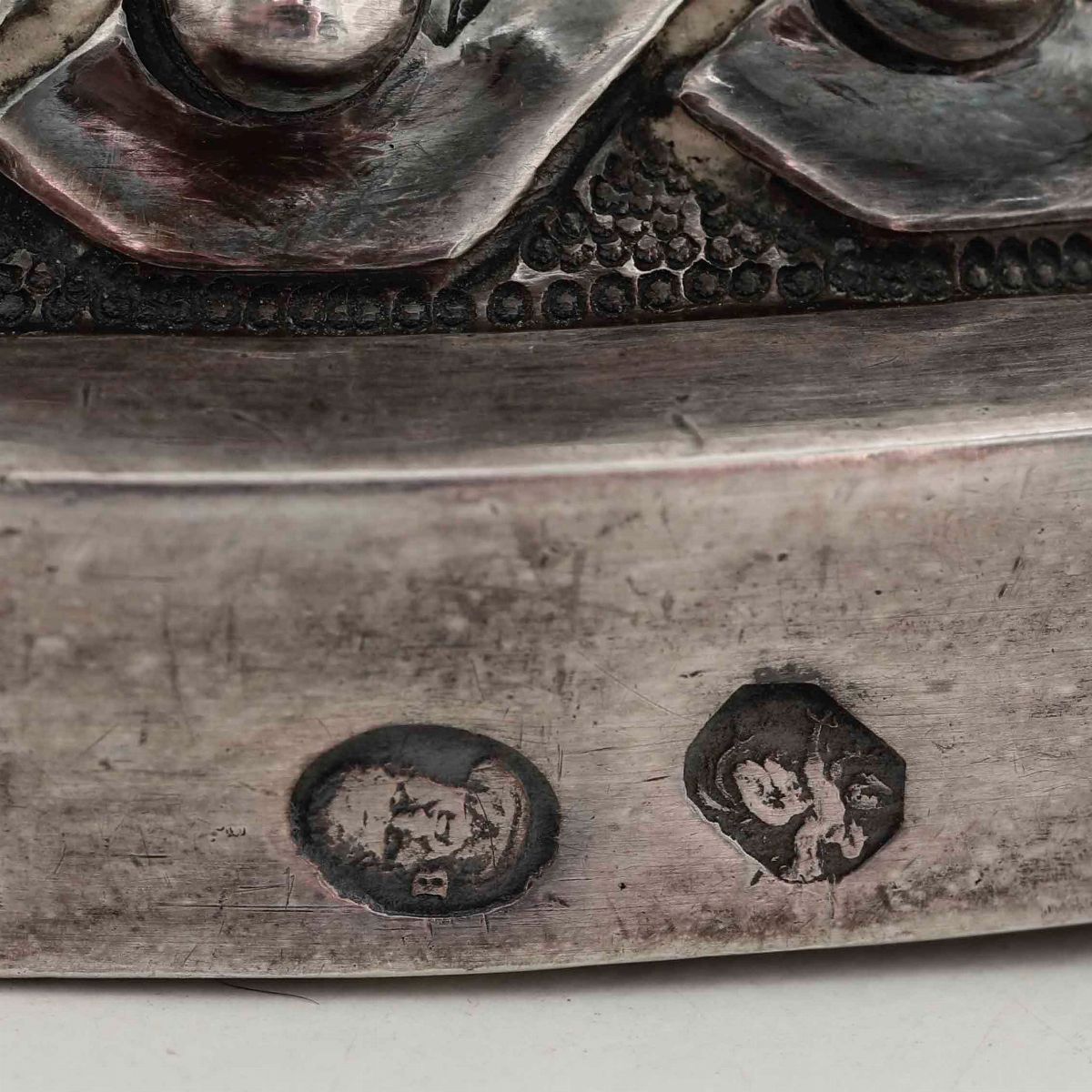 Coppia di Candelieri. Argento Fuso, Sbalzato e Cesellato. Genova Ultimo Quarto del XVIII Secolo, ...