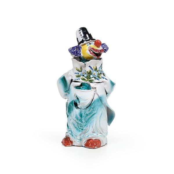 Figura di pagliaccio. Eliseo Salino, Albissola Marina, 1960-70 circa.