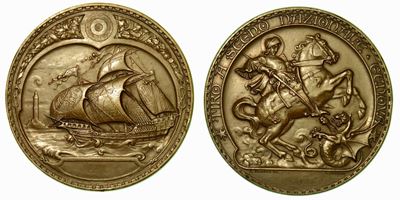 Genova. Tiro a Segno Nazionale. Medaglia in Bronzo.