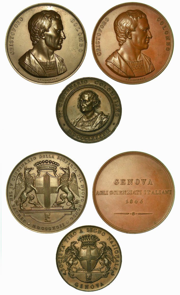 GENOVA. Lotto di tre medaglie.  - Auction Numismatics - Cambi Casa d'Aste