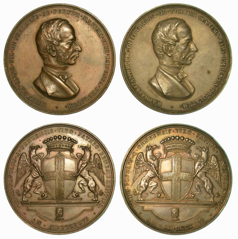 GENOVA. Lotto di due medaglie.  - Auction Numismatics - Cambi Casa d'Aste