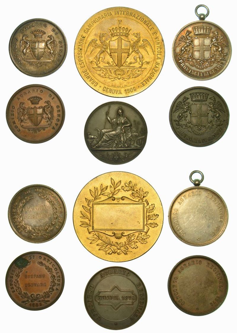 GENOVA. Lotto di sei medaglie.  - Auction Numismatics - Cambi Casa d'Aste