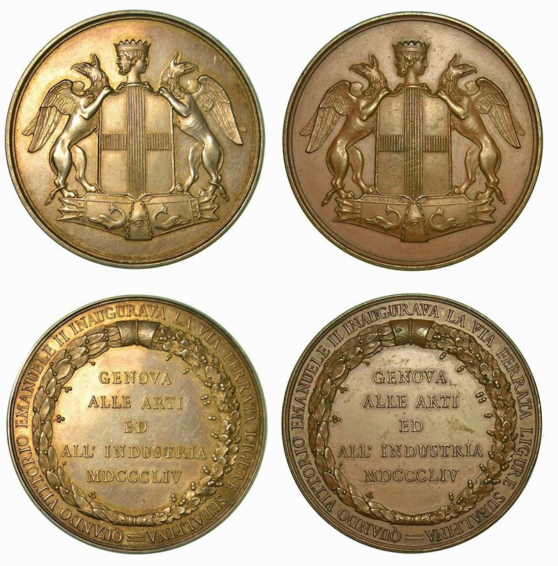 GENOVA. Lotto di due medaglie.  - Auction Numismatics - Cambi Casa d'Aste