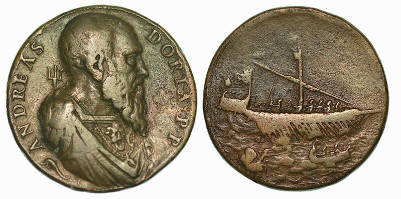 GENOVA. Andrea Doria, 1468-1560. Medaglia in bronzo.  - Auction Numismatics - Cambi Casa d'Aste