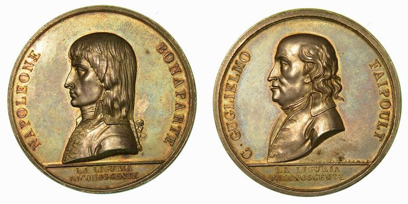 GENOVA. Costituzione della Repubblica Ligure, 1797. Medaglia in argento.  - Auction Numismatics - Cambi Casa d'Aste