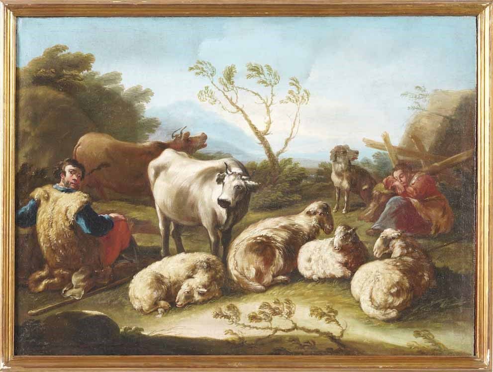 Philipp Peter Roos Detto Rosa da Tivoli - Paesaggi con Pastori e Armenti