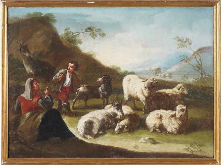 Philipp Peter Roos Detto Rosa da Tivoli - Paesaggi con Pastori e Armenti