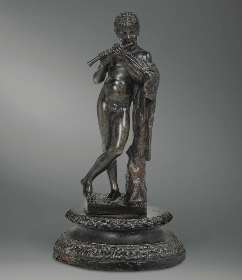 Figura di Pan in bronzo. Fonditore italiano del XVII-XVIII secolo  - Asta Dimore Italiane - Cambi Casa d'Aste