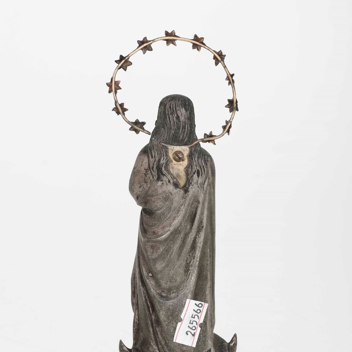 Immacolata in Metallo Fuso e Argentato. XVIII Secolo