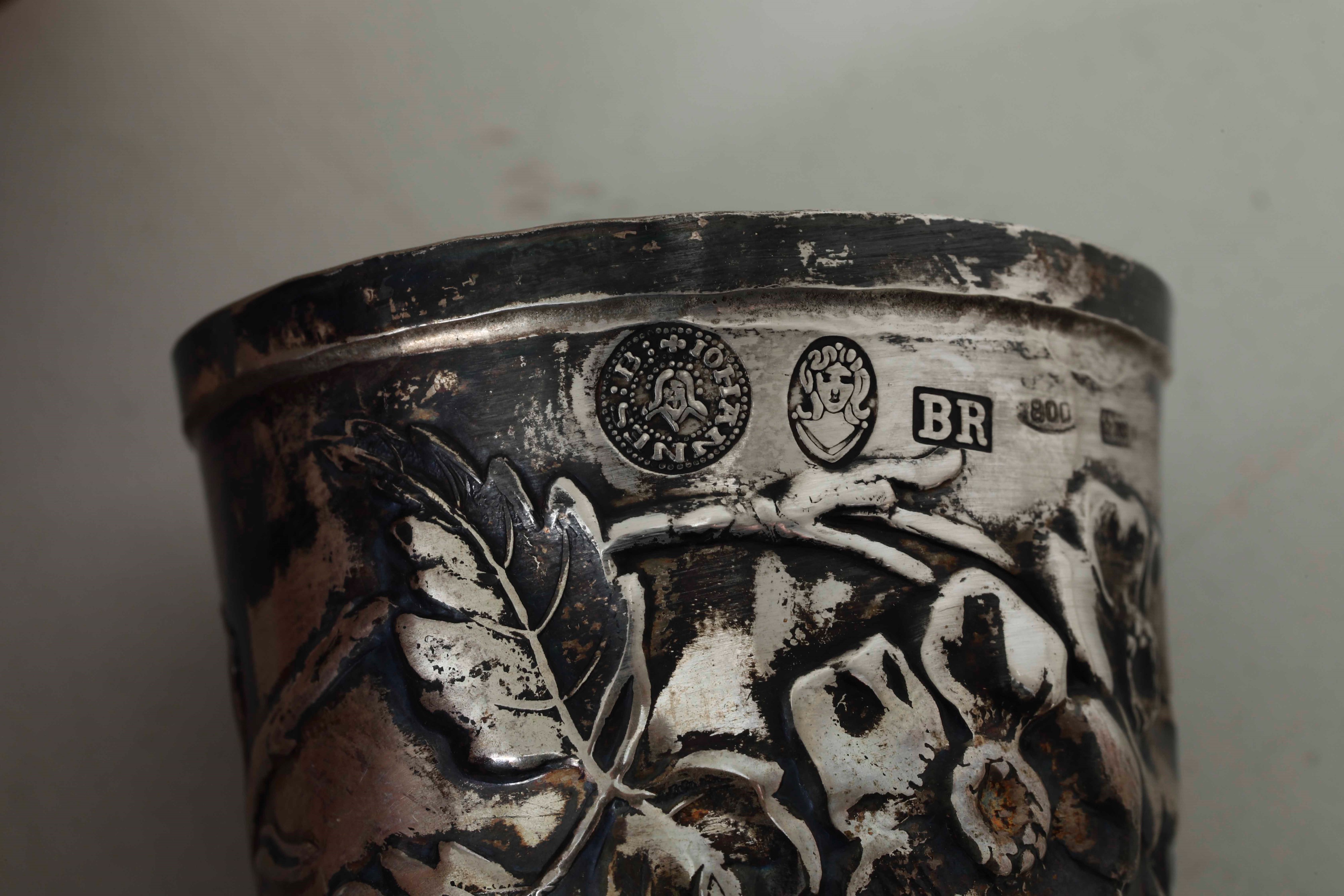Due Bicchieri. Argenteria Artistica Fiorentina del XX Secolo. Argentiere Brandimarte