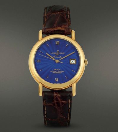 Ulysse Nardin - San Marco 36000 Automaticorologio a Carica Automatica in Oro Giallo 18 Kt, Tre Sf...
